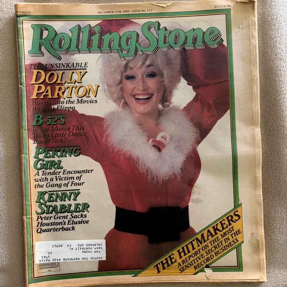 Rolling Stone Dolly Parton December 1980 Vintage Magazine B-52’s